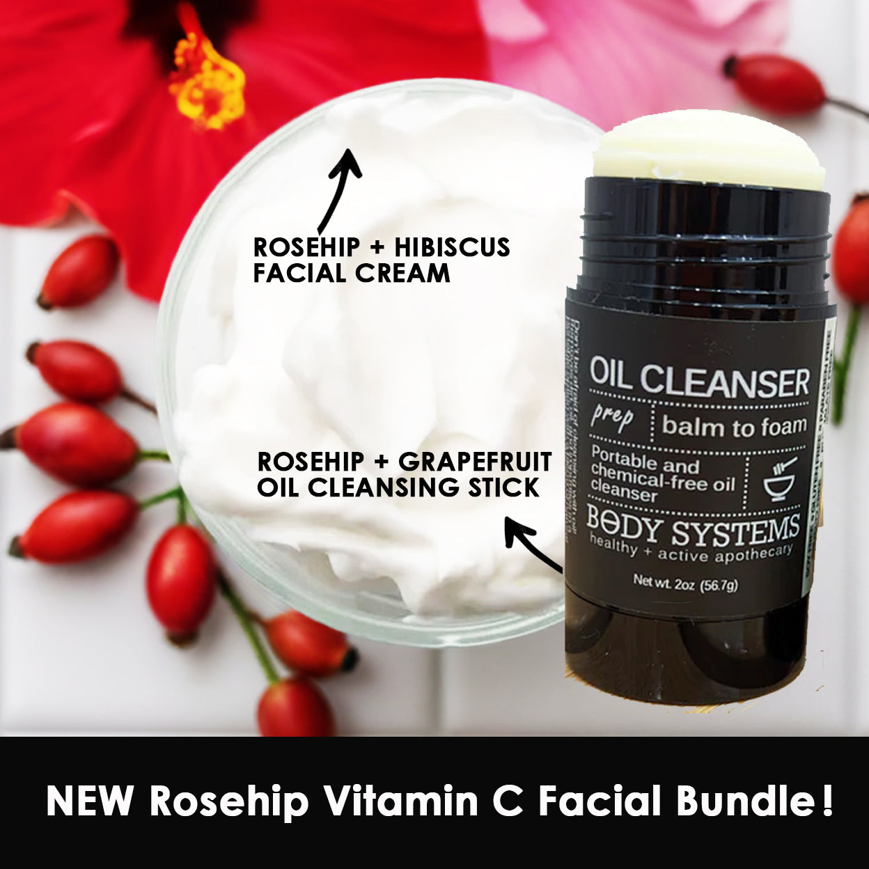 Rosehip + Vitamin C Facial Bundle